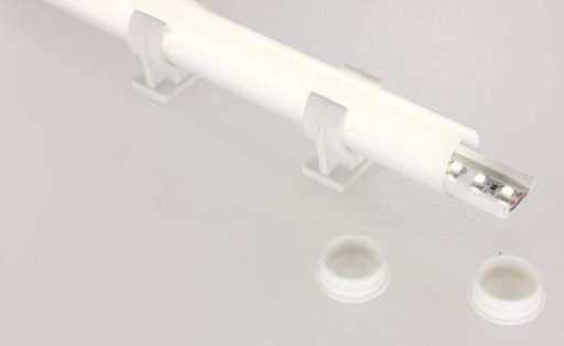 TUBE na LED pásy, okrúhly rúrkový PVC profil, 1 m