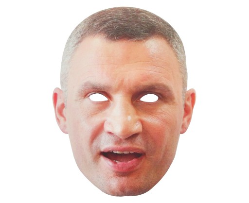 Vitali Klitschko Klitschko Klitschko Mask Fotorealistický papier na gume