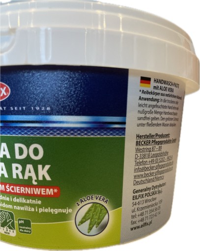 EILFIX pasta BOZP na umývanie špinavých rúk ALOE VERA 500ml
