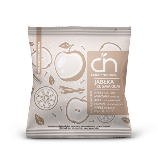 Jablkové lupienky okorenené pomarančom 18 g CRISPY NATURAL