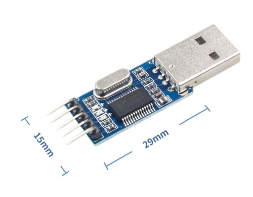 122 USB - UART RS232 TTL prevodník, čip PL2303HX