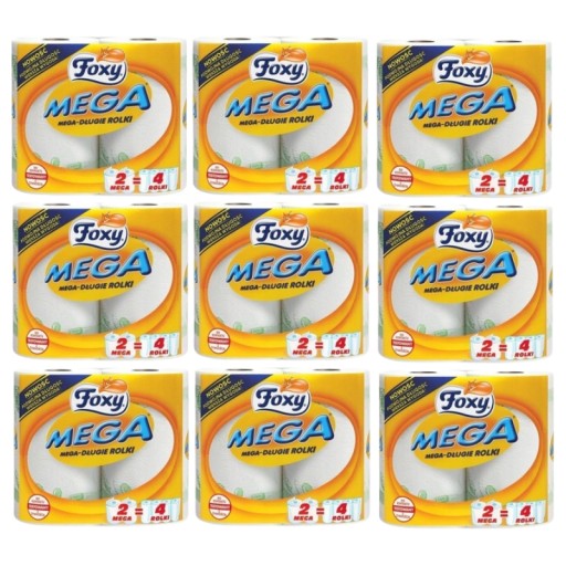 Foxy Mega - Kuchynská utierka, 2-vrstvová, biela