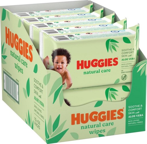 Huggies Natural Care vlhčené obrúsky 56 ks.