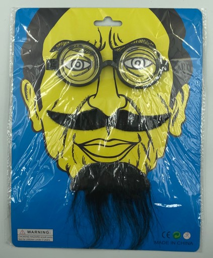 Súprava okuliarov Professor Nerd NERD Fúzy Beard Kozia brada Pán Artist's Ink 3 kusy