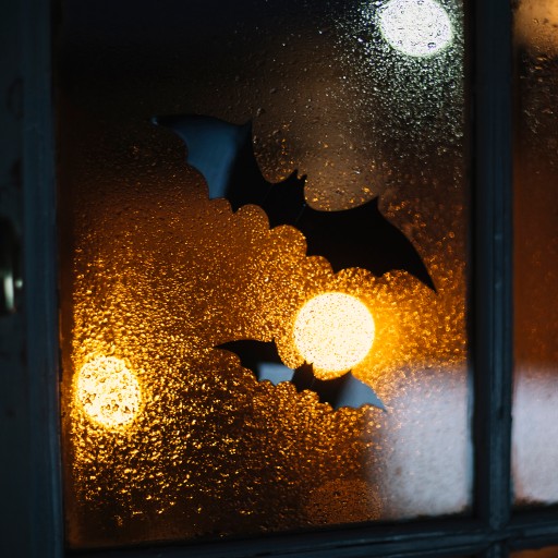 Halloweenska dekorácia netopier Sada čiernej fólie x 3 ozdoby Dekorácie