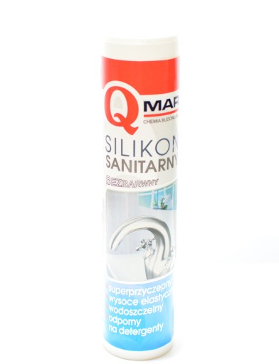 Qmar bezfarebný sanitárny silikón STOP MOLD 300ml