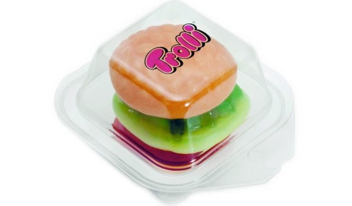 Trolli Mini Burger želé, ovocná príchuť, 1 ks x 10 g