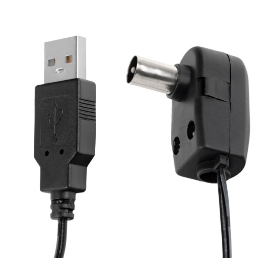 Napájací kábel TV antény s USB 5V IEC vstupom