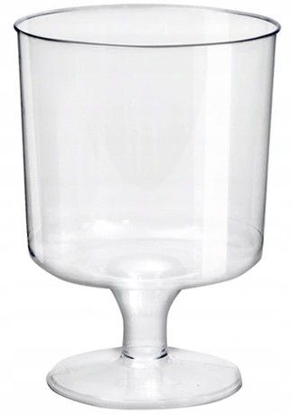 REUSE plastové poháre na víno, 200 ml, 10 kusov