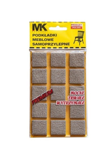 PLSTENÉ PODLOŽKY K NÁBYTOKOVÝM STOLIČKÁM STôL 25X25