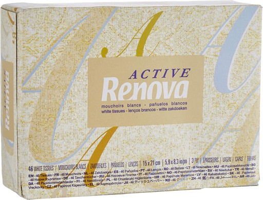 Renova Active mini vysúvacie obrúsky, 46 kusov