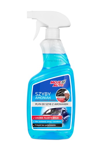 TEKUTINY NA ČISTENIE OKIEN 650ML + MIKROVLÁKNO + MÄKKÉ HRUTINY