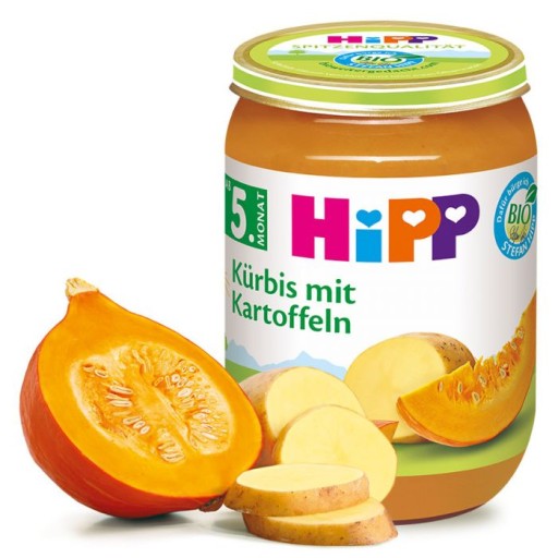 Hipp Bio tekvicové pyré z dusených zemiakov 5m 190g