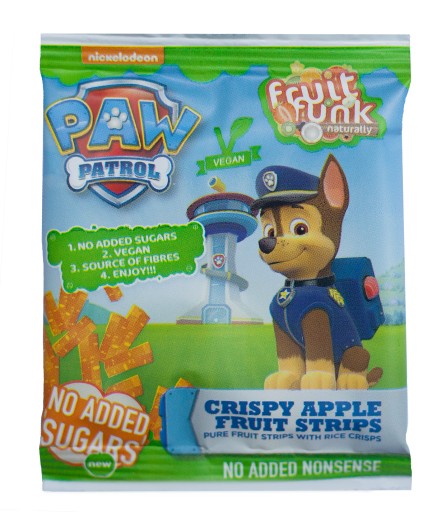 FRUIT FUNK Tlapková PATROL ZDRAVÉ JABLKOVÉ OBCHÍVKY Tlapková PATROL MULTIBAG 10x10g
