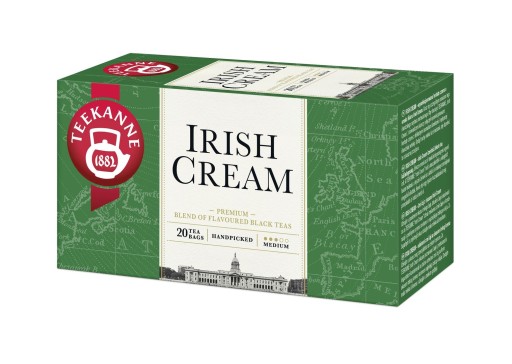 Black Irish Cream Tea s príchuťou Irish Cream Liqueur, 20 obálok Teekanne