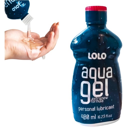LOLO AQUA GEL EFEKTÍVNY hydratačný klzný gél na sex lubrikant 480 ml
