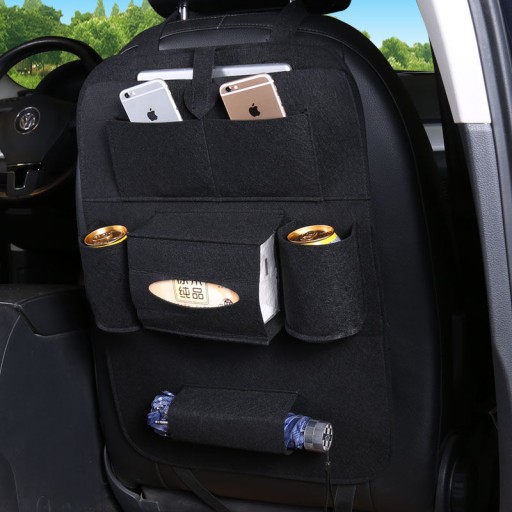 POTAH SEDADLA NA ORGANIZÁTOR AUTOMOBIL, ČIERNA PLST