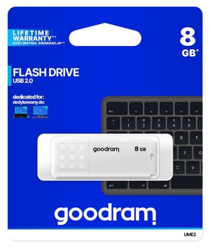 Pamäť Goodram USB 2.0 8GB biela