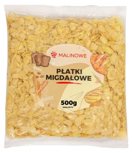 MANDĽOVÉ VLOČKY 500g PRÍRODNÉ REZANÉ MANDLE PRÉMIOVEJ KVALITY