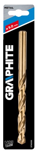 KOBALTOVÝ HSS-CO KOVOVÝ VRTÁK VRTÁK 9MM SILNÝ GRAFIT 57H050