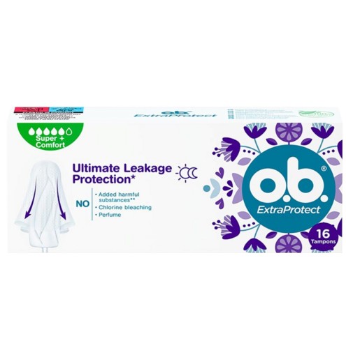 O.B. ExtraProtect Super Plus hygienické tampóny 16 kusov