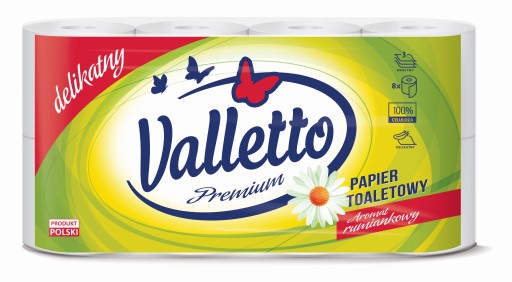 Toaletný papier Valletto Harmanček 8 roliek