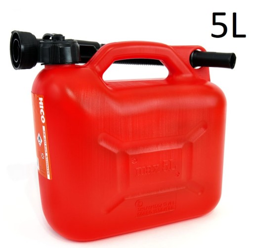 5L NÁDOBNÍK NA BUBLINY SO ZÁMEČNOU NA PALIVO 95 98 SURO PRE AUTA TRAKTOROVÉ TRÁVNIKY