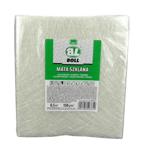 BOLL GLASS MAT VLÁKNO NA ŽIVICU ALEBO Tmel / HMOTNOSŤ: 150g/m2