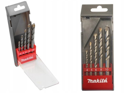 MAKITA WIDIOWE SADA VRTAčiek DO BETÓNU D-05175 5 kusov