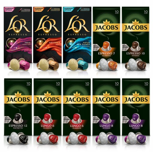 Nespresso Jacobs Lungo 8 kapsúl Intenso 10 ks.