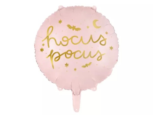 HOCUS POCUS FÓLIOVÝ BALÓN, RUŽOVÝ, 45CM, 1 KS.