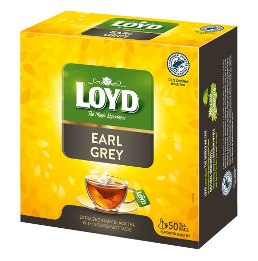 Expresný čierny čaj Earl Grey s nádychom bergamotu 50T LOYD