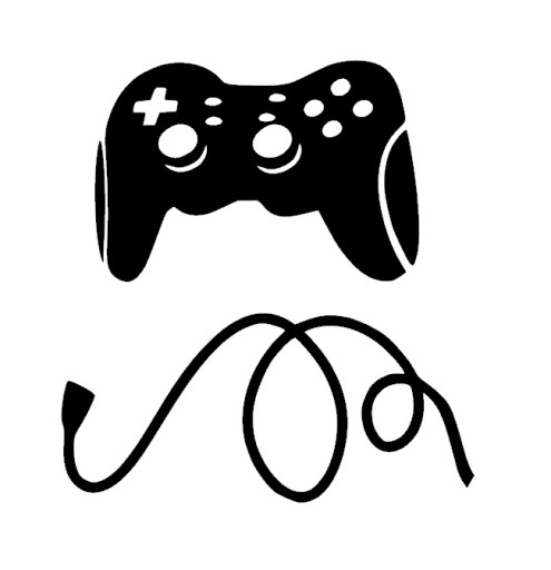Nálepka na stenu pre vypínač na podložke GAMER hernej konzoly