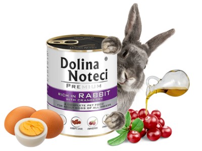 Dolina Noteci Premium Mokré krmivo RABBIT 800g