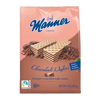 1x 200g oblátky MANNER s čokoládovým krémom
