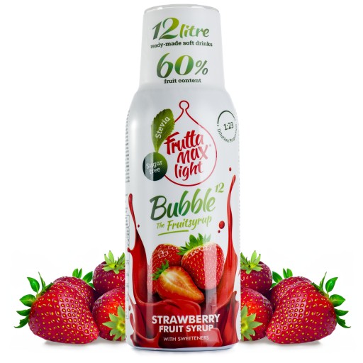 Fruttamax Strawberry Light sirup 500 ml do sódy sýtenej 12l BEZ CUKRU
