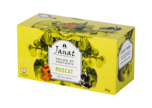 Janat Paris Provence Muscat čaj 25 vrecúšok