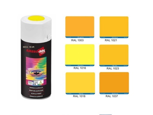 Lak sírovožltý 400ml RAL 1023 lesk