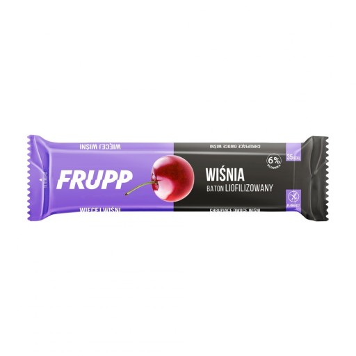 FRUPP Tyčinka z čerešňového ovocia sušená mrazom, bezlepková, 10g Celiko