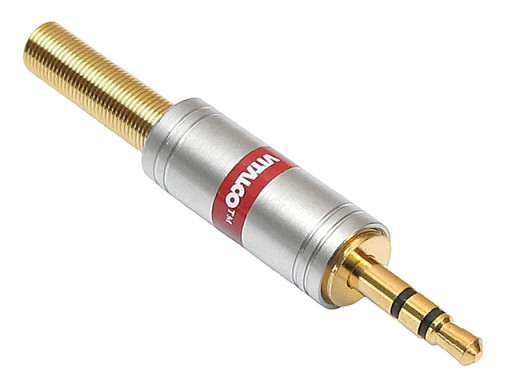 JACK konektor 3,5mm 3P TRS stereo HQ CHROME VITALCO