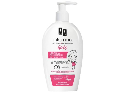 AA Intimná krémová emulzia pre intímnu hygienu Baby Girl 300 ml