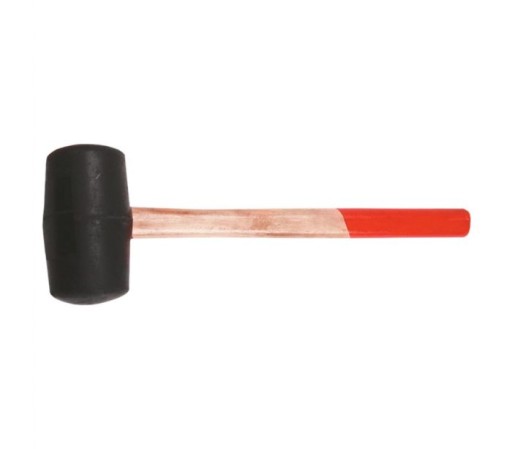 GUMOVÉ KLADIVO DREVENÁ RÚČKA PRIEMER 55MM 450G