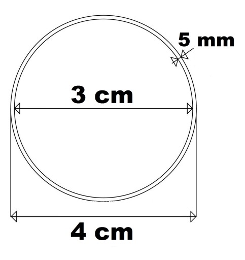 4 cm / 15 ks Kruhy Circle Rim Lapač snov Scrabki