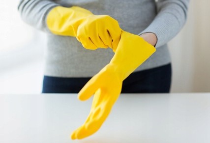 SILNÉ RUKAVICE DO DOMÁCNOSTI PRACOVNÉ RUKAVICE Z GUMY Z LATEXU