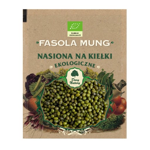 MUNG BEANS Bio naklíčené semienka 50g - Dary Natury