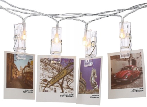 LED SVETLÁ FOTO HODINY KLIPY AKUMULÁTOROVÉ SVETLÁ FOTOGARLANDA