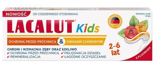 Lacalut Kids Zubná pasta pre deti od 2-6 rokov