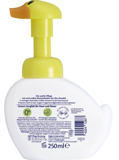 Hipp Baby Sanft penové umývanie na tvár a ruky 250 ml