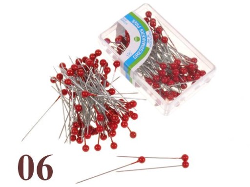 OZDOBNÉ PERLAČKY, BALENIE 100 ks, 3,6CM DLHÉ - 06