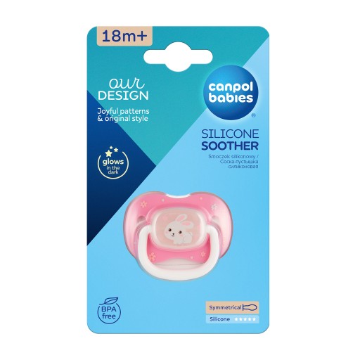 Canpol Silikónový cumlík 18m+, symetrický